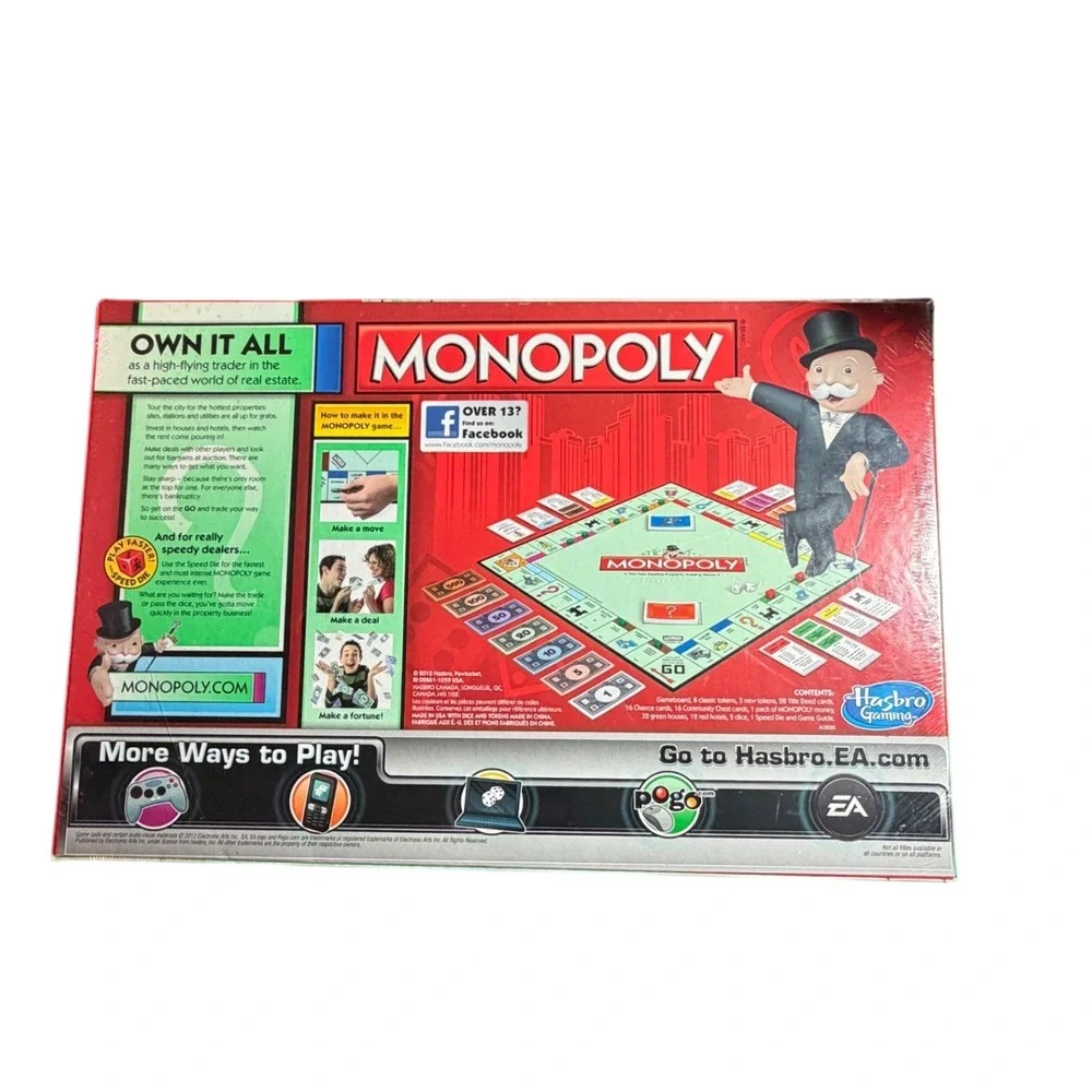 Monopoly Board Game Hasbro Gaming Golden Token Bonus 5 Limited Edition New A3856